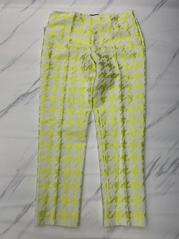 Pants Designer By Cma In Yellow, Size: 8