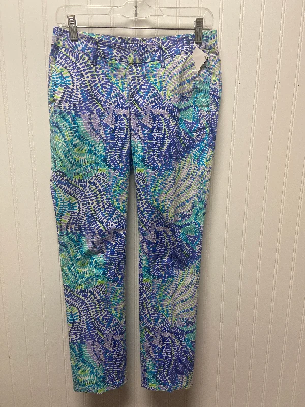 Pants Designer By Lilly Pulitzer In Blue & Purple, Size: 2