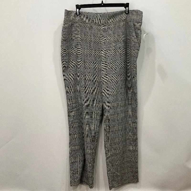 Pants Dress By Time And Tru In Plaid Pattern, Size: Xl