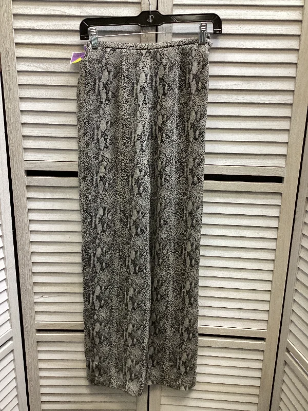 Pants Wide Leg By Dana B And Karen In Snakeskin Print, Size: 2