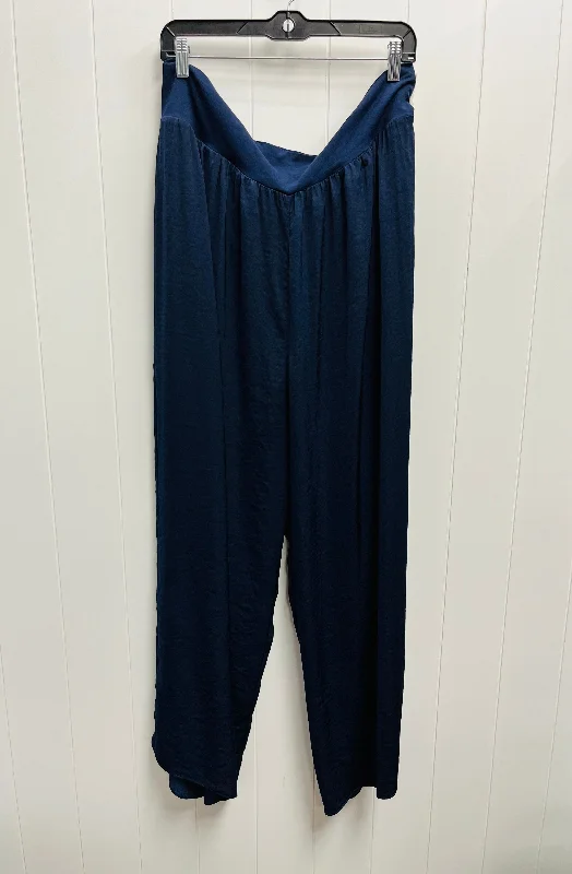 Pants Wide Leg By Nic + Zoe In Navy, Size: 1x