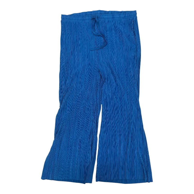 Pants Wide Leg By Serra In Blue, Size:Xl