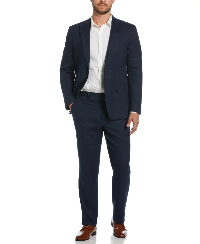 100% Linen Navy Suit