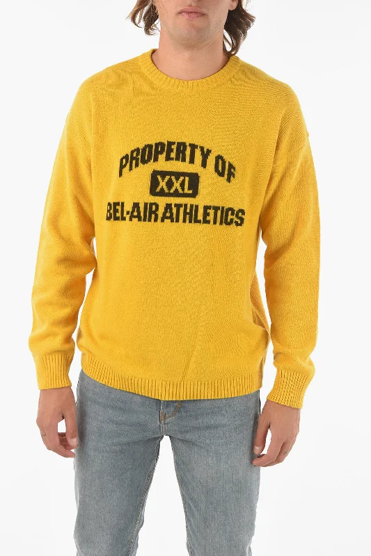 Bel Air Athletics Contrasting Embroidered INTARSIA Sweater