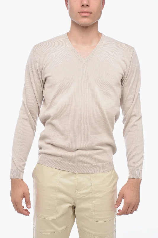 Corneliani V-Neck Cotton Pullover