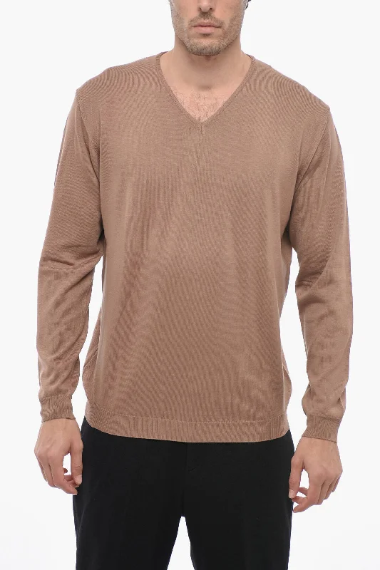 Corneliani V-Neck Cotton Sweater