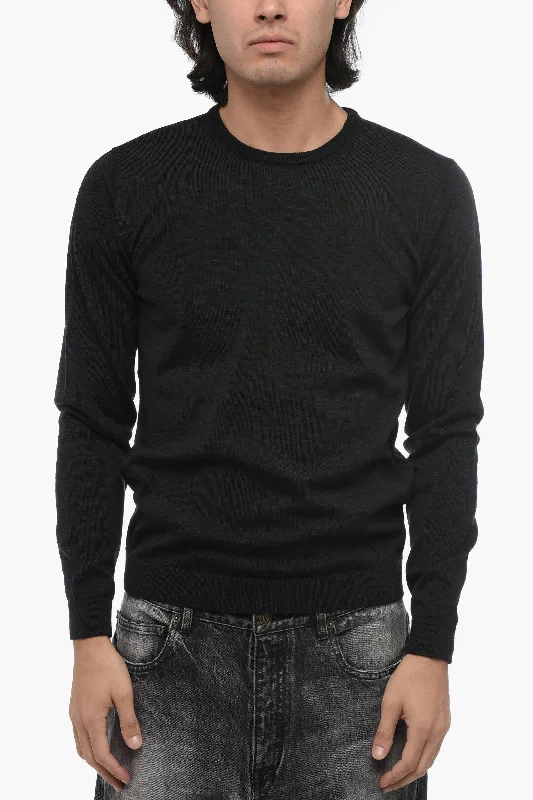 Roberto Collina Extrafine Merinos Wool Crew Neck Sweater