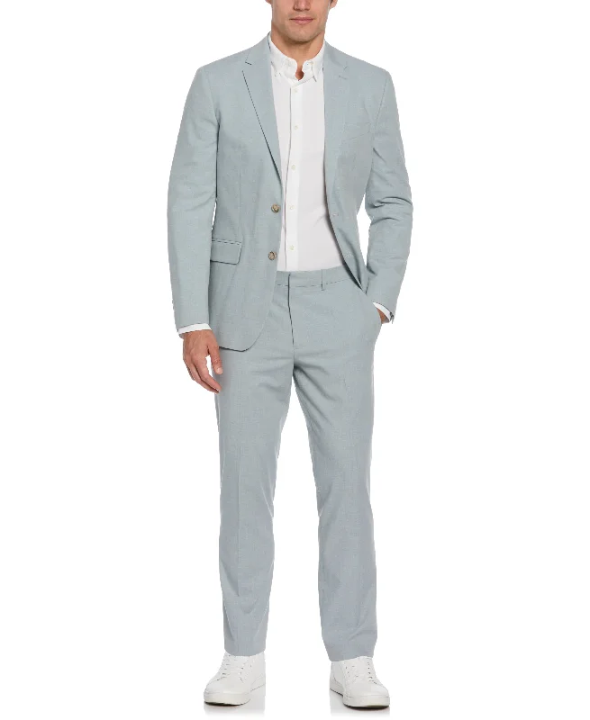 Tua X Perry Ellis Collaboration Slim Fit Two-Tone Citadel Tech Stretch Suit