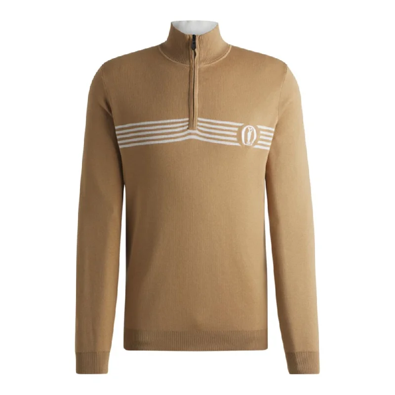 The Open water-repellent sweater with embroidered logo