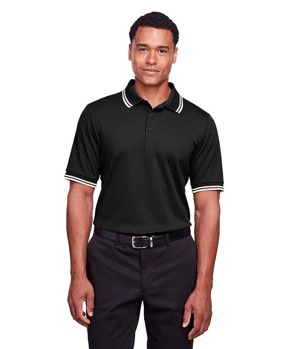 DG20C - Devon & Jones CrownLux Performance® Mens Plaited Tipped Polo Shirt