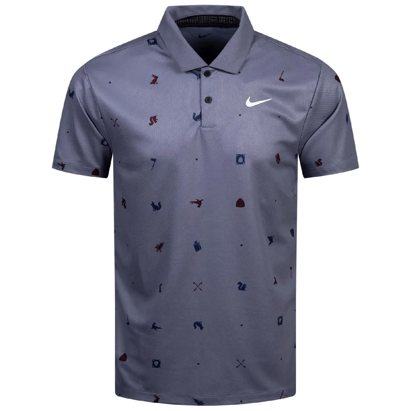 Dri-FIT Tour Icon Print Polo Light Carbon/White - AW24