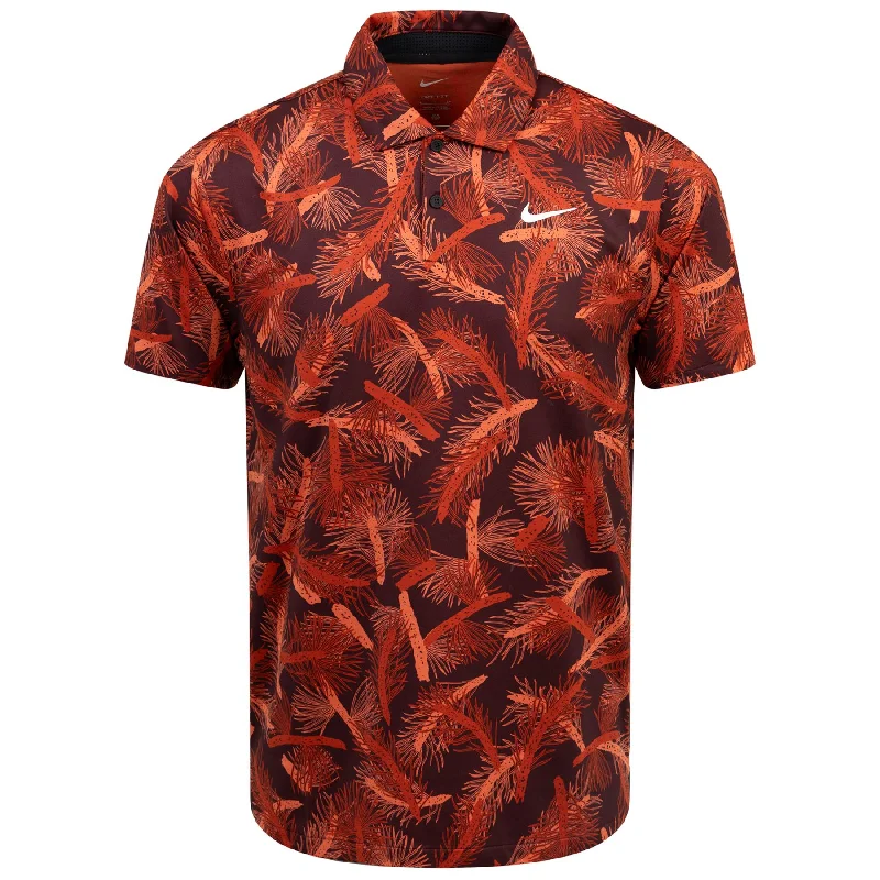 Dri-FIT Tour Pine Print Polo Dragon Red/White - AW24