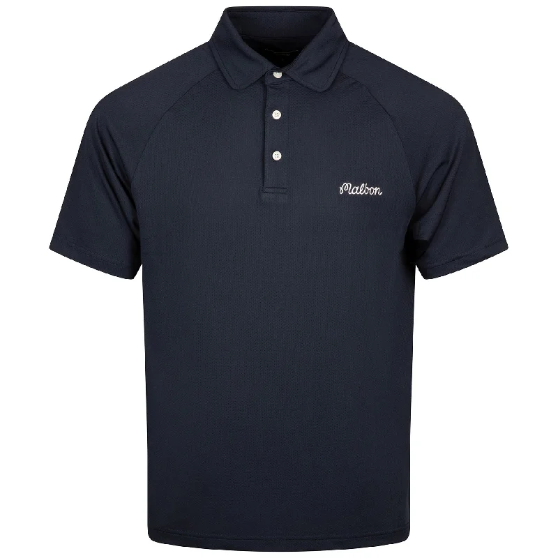 Evergreen Raglan Sleeve Mesh Polo Navy - 2024