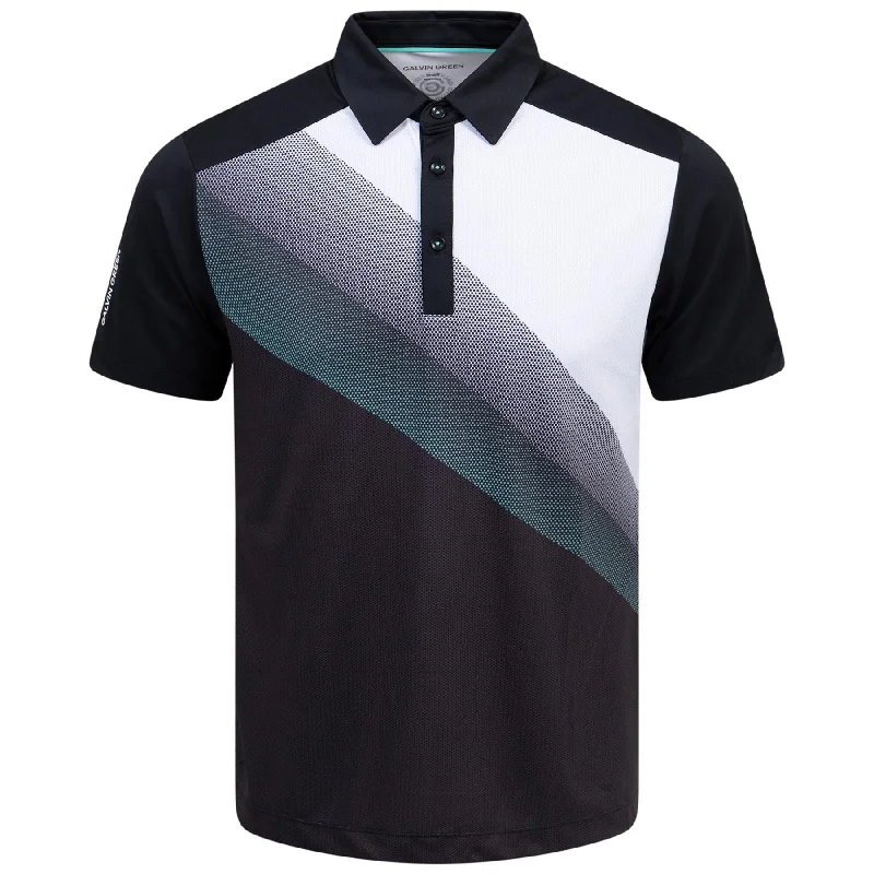 Macoy Ventil8+ Polo Black/Atlantis Green - AW24