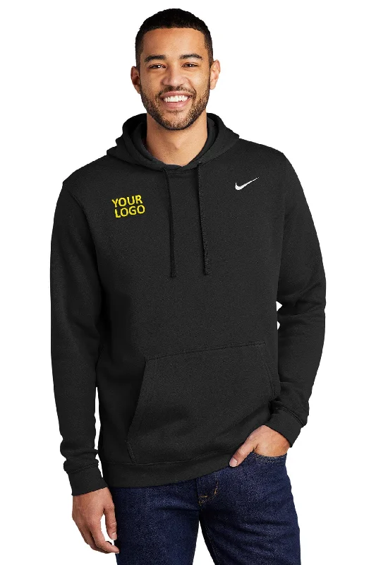 Nike Club Fleece Customized Hoodies, Black