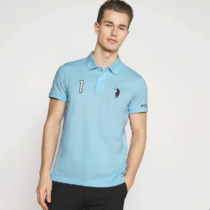 Polo Republica Men's Signature Pony & 1 Embroidered Short Sleeve Polo Shirt