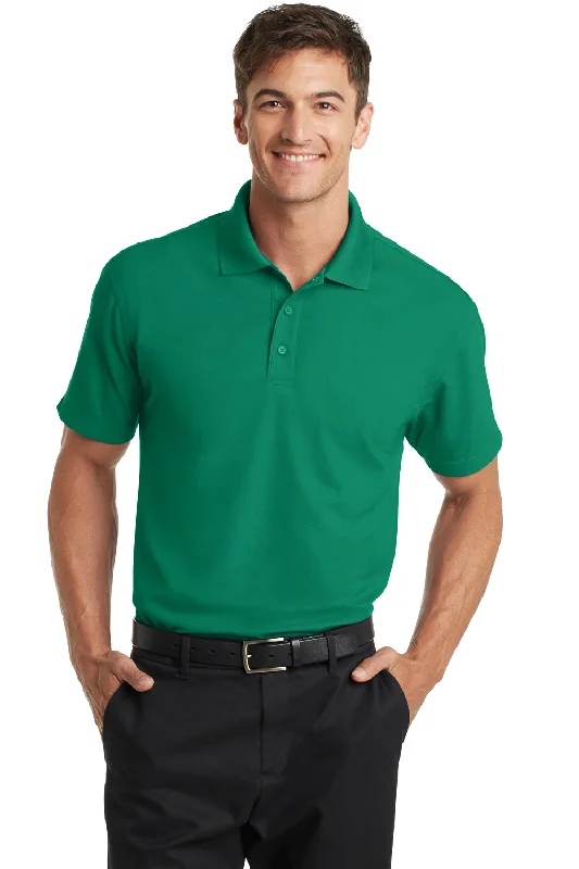 Port Authority Mens Dry Zone Moisture Wicking Short Sleeve Polo Shirt - Jewel Green