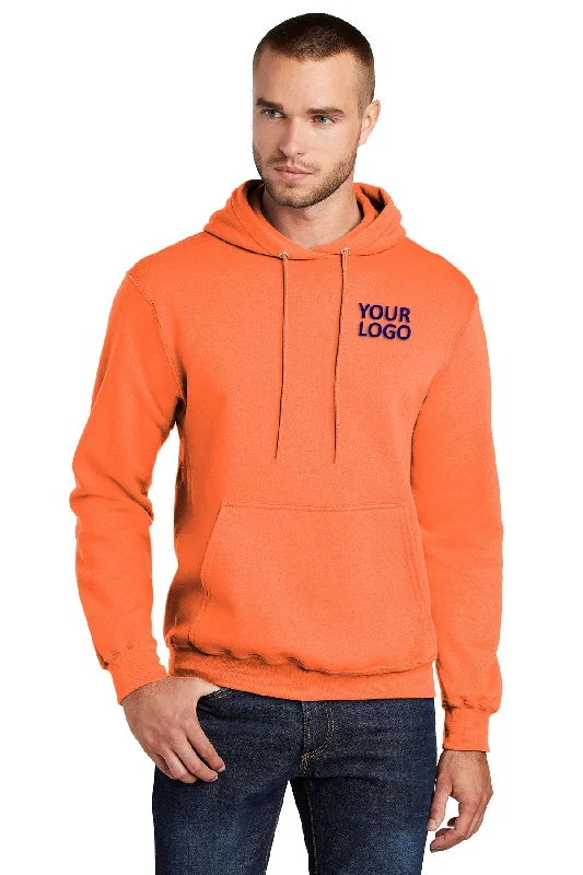 Port & Company Core Fleece Custom Hoodies, Neon Orange