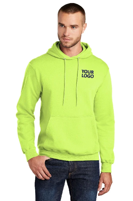 Port & Company Core Fleece Branded Hoodies, Neon Yellow