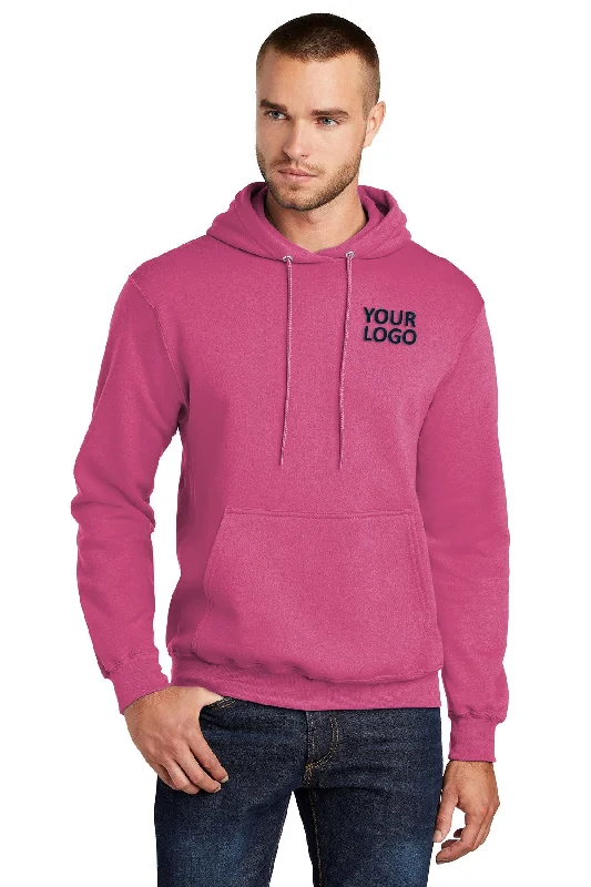 Port & Company Core Fleece Branded Hoodies, Sangria