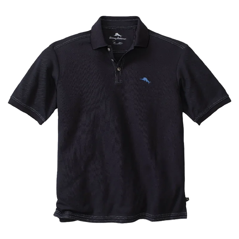 Tommy Bahama IslandZone Big & Tall Emfielder 2.0 Polo Shirt - Black