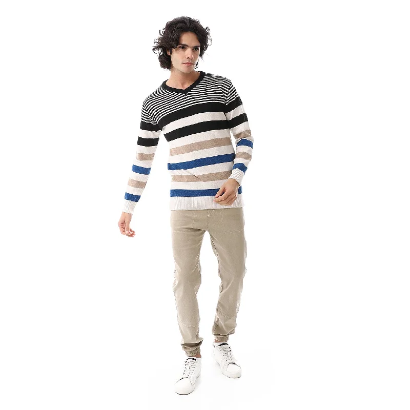 V-Neck_Long_Sleeves_Pullover_-_Off_White,_Black_&_Blue